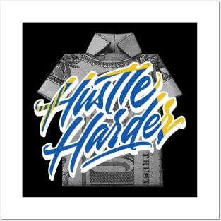 Hustle Harder Laney Sneaker Retro Posters and Art